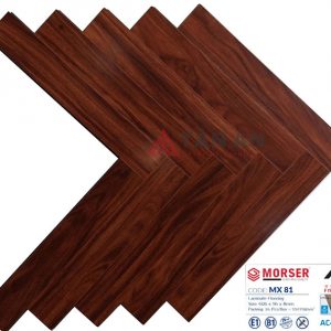 Sàn gỗ công nghiệp hèm khóa xương cá 8mm Moser MX81