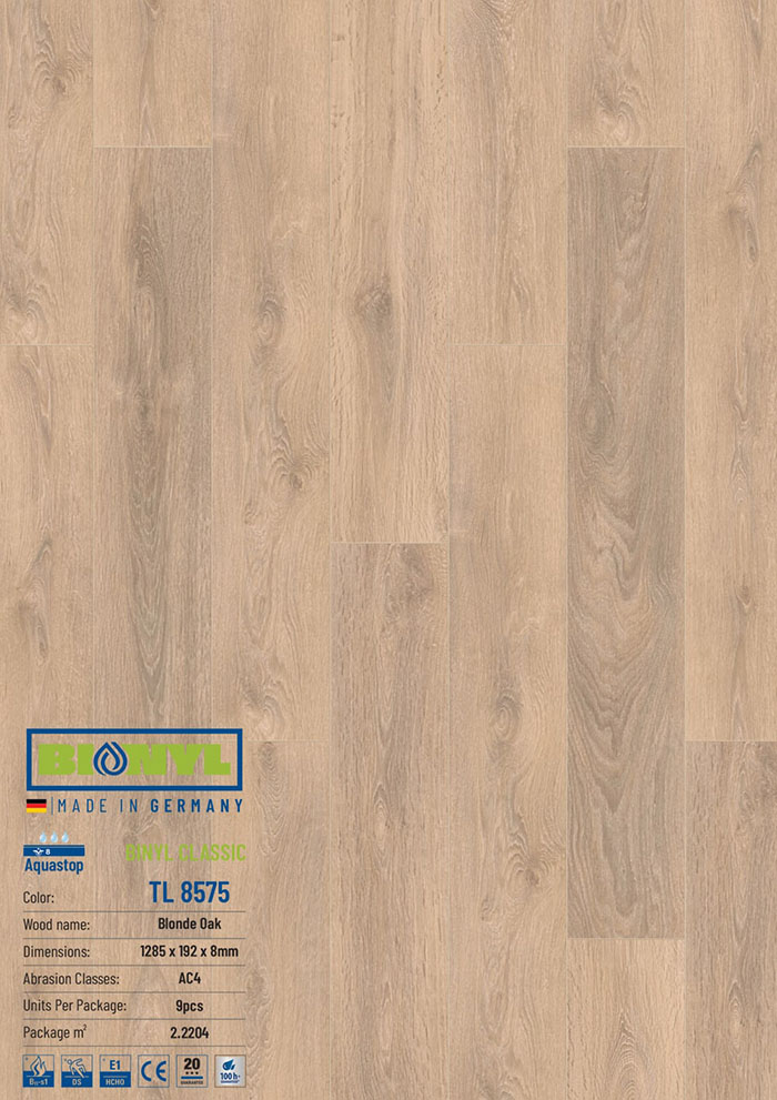 Sàn gỗ công nghiệp BINYL TL 8575 8mm