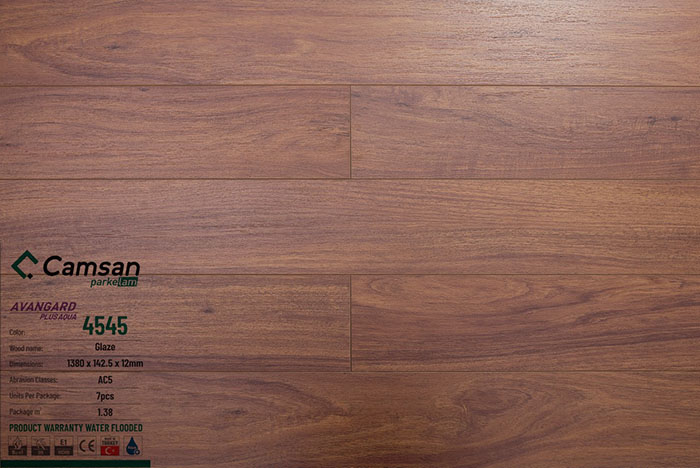 Sàn gỗ công nghiệp Camsan 4545 12mm