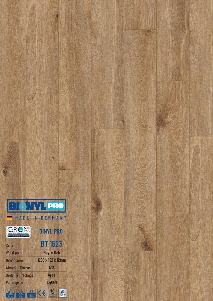 Sàn gỗ công nghiệp BINYL PRO BT 1523 12mm