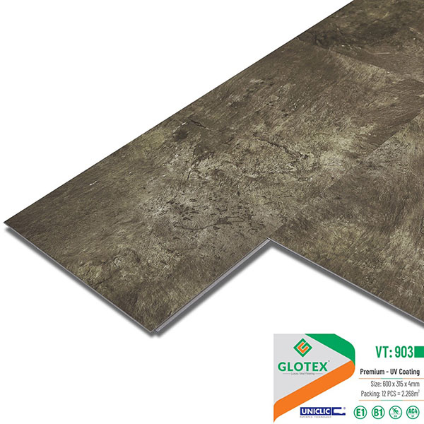 Sàn nhựa Glotex hèm khóa vân đá VD903 (3) Sàn nhựa Glotex hèm khóa vân đá VD903 (3)