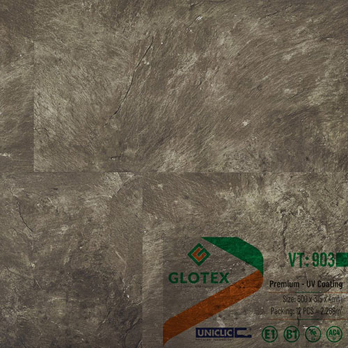 Sàn nhựa Glotex hèm khóa vân đá VD903 Sàn nhựa Glotex hèm khóa vân đá VD903