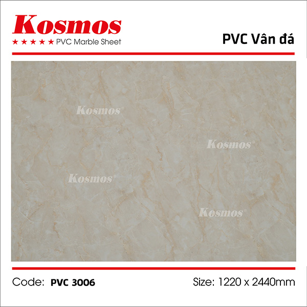 Tấm ốp vân đá Kosmos PVC 2006 hoặc PVC 3006 Tấm ốp vân đá Kosmos PVC 2006 hoặc PVC 3006
